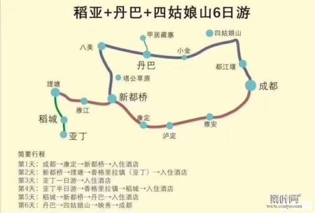 川藏线路线图2020最新版