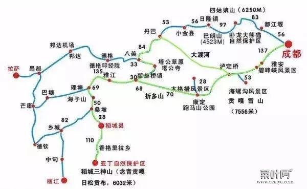 中国西部自驾游路线推举