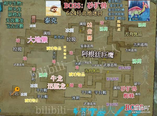 方舟生存进化地牢地图