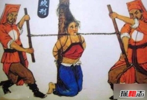 古代酷刑绞刑，拉断犯人颈椎导致身首异处(全身瘫痪)