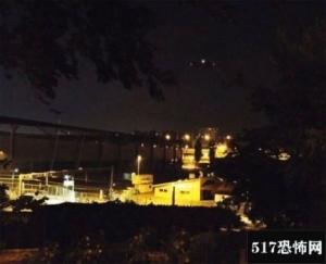 瑞士日内瓦夜空惊现大型UFO，轮廓清晰可见