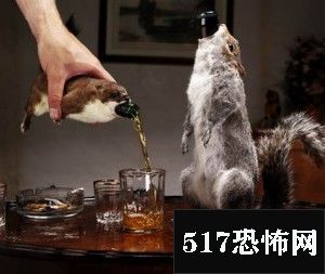 用松鼠标本包裹的啤酒,售价1000美元,你敢喝吗？