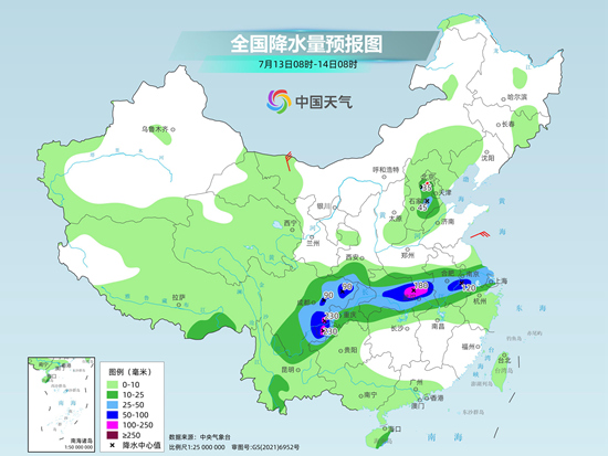 今日四川盆地雨势增强或现大暴雨 夜间起主雨带逐渐北抬