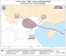 台风黄色预警：“摩羯”强度快速减弱 将在越南北部减弱为热带低压